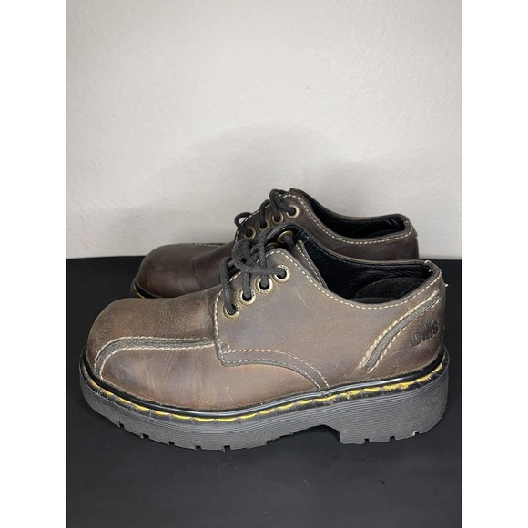 Vintage Doc Dr Marten Men\'s Brown Leather Shoe Air Cushioned Sole Size 4M / 6W main image 8